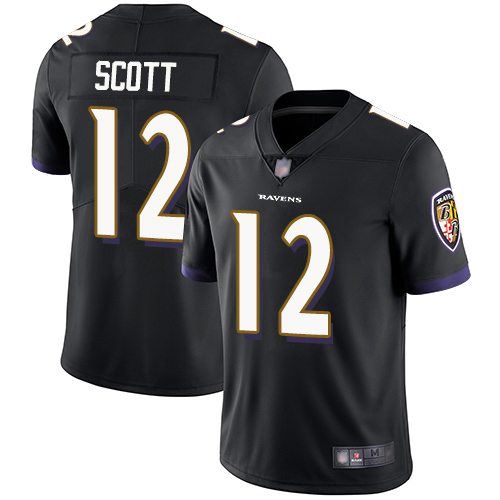 Baltimore Ravens Limited Black Men Jaleel Scott Alternate Jersey NFL Football 12 Vapor Untouchable
